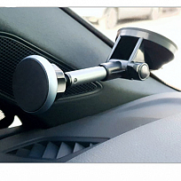 Держатель телефона магнитный на присоске SKYWAY телескопическая ножка